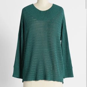 ModCloth Plus Size 1X Green Sweater EUC